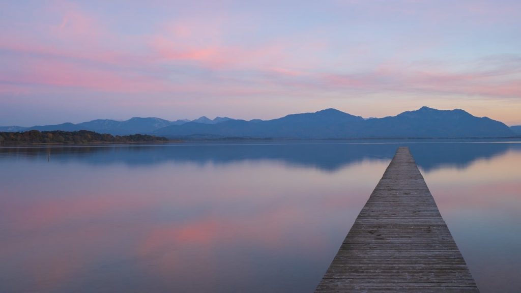 sunset, lake, jetty-7540753.jpg